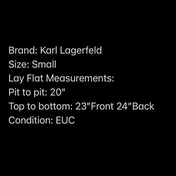 Karl Lagerfeld Black & Grey Balloon Sleeve with Bow Detail Long Sleeve Top - Picture 4 of 4